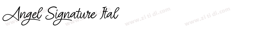 Angel Signature Ital字体转换